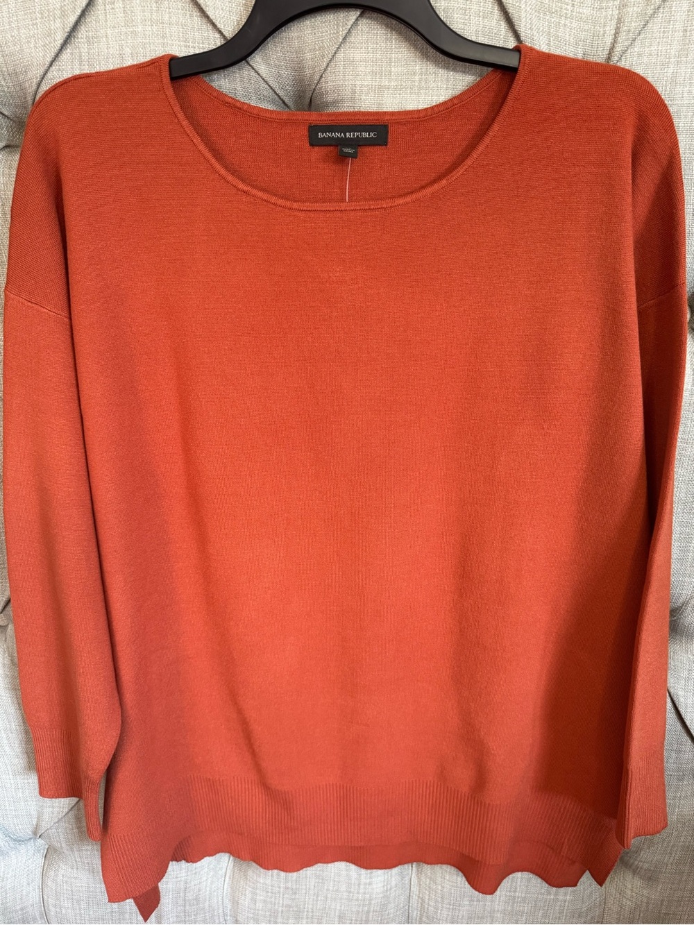 Banana Republic Women's Burnt Orange Crewneck Sweater
